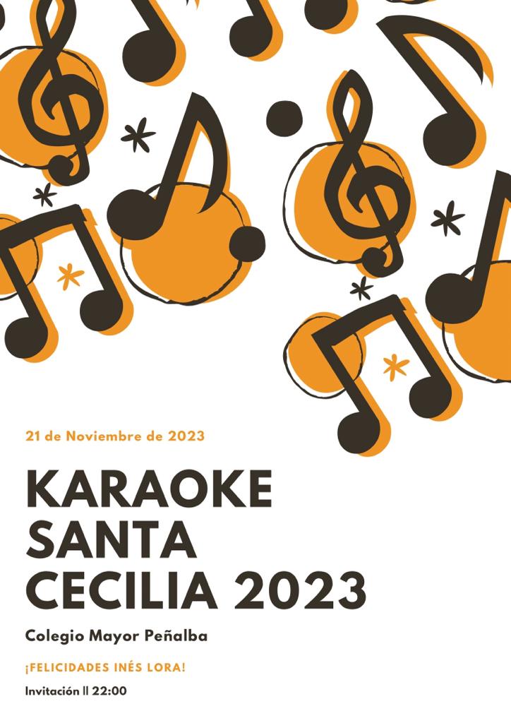 Karaoke Santa Cecilia, colegio mayor Peñalba